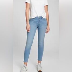 Gap 1969 Blue Dust Wash Legging Denim Jeans.  Sz 28R
